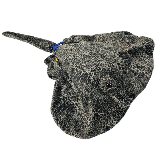 Build-A-Bear Gray Black Speckled Sting Ray Ocean Aquatic Sea Stuffed Animal Toy - Picture 4 of 16
